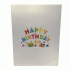 pop-up kleurrijke happy birthday kaart